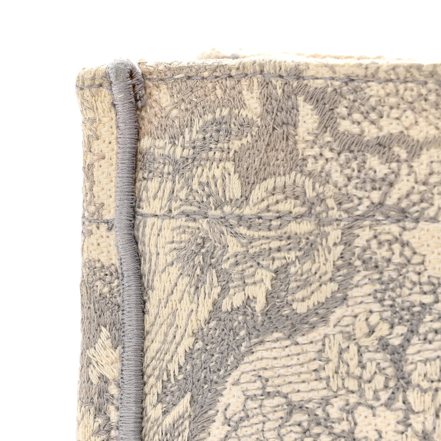 Canvas Embroidered Large Dioriviera Toile De Jouy Book Tote Gray