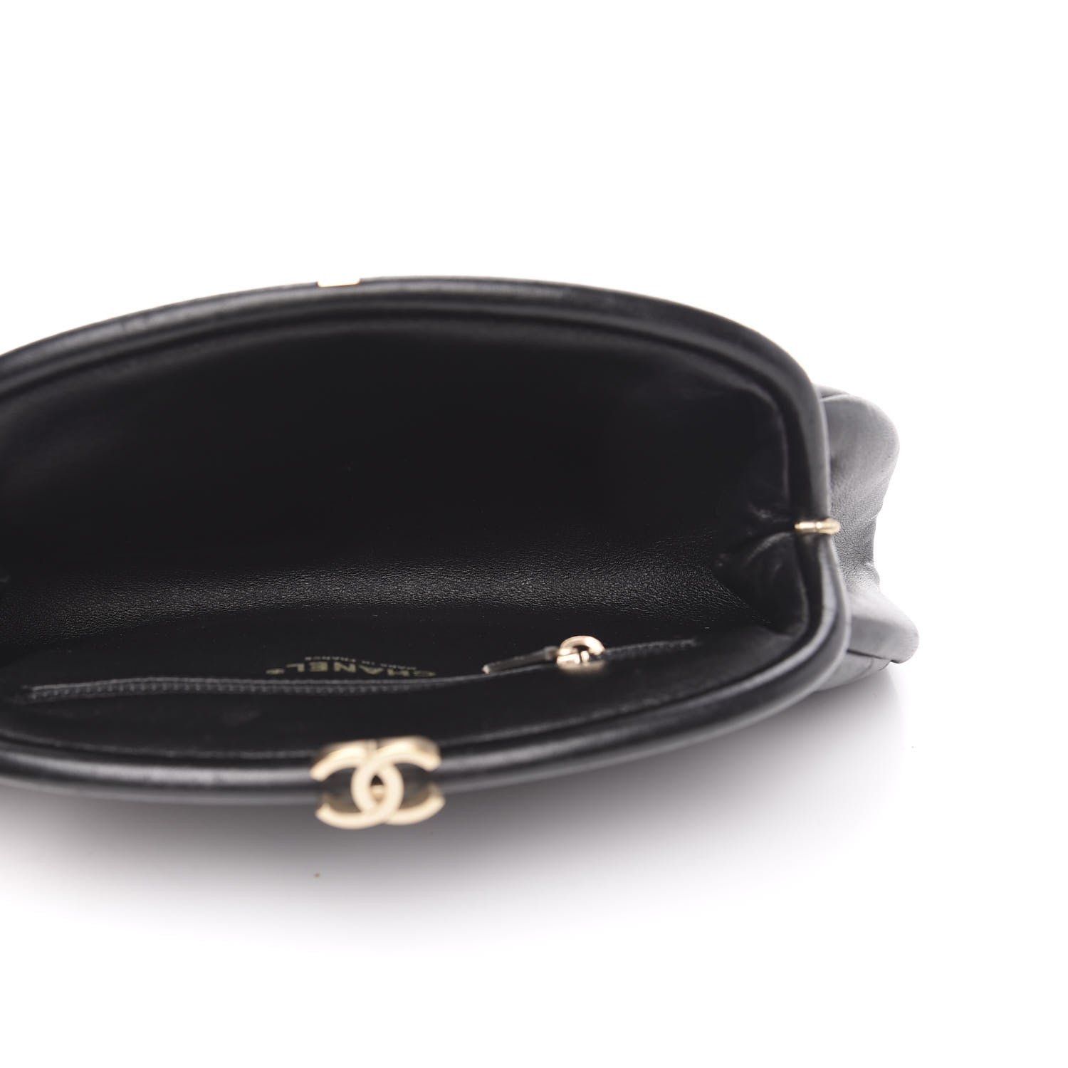 Chanel Lambskin Quilted Timeless Clutch Black 5 of 9
