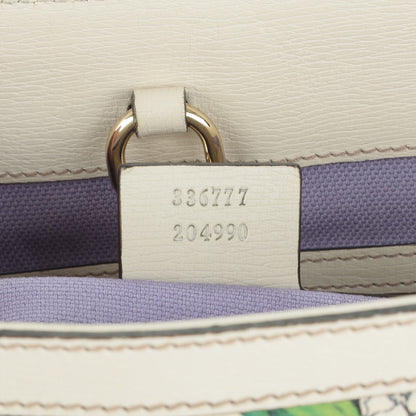 Gucci Calfskin Flora Infinity Medium Nice Tote Off White 7 of 7