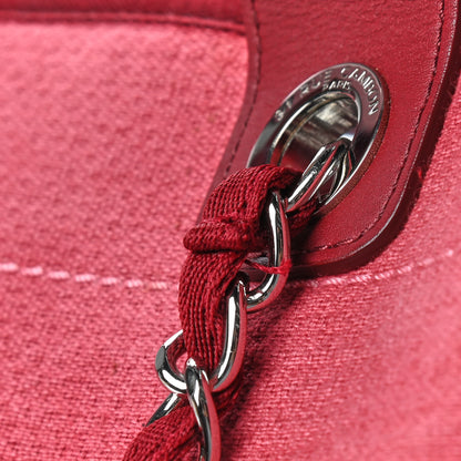 Chanel Canvas Medium Deauville Tote Red 10 of 10