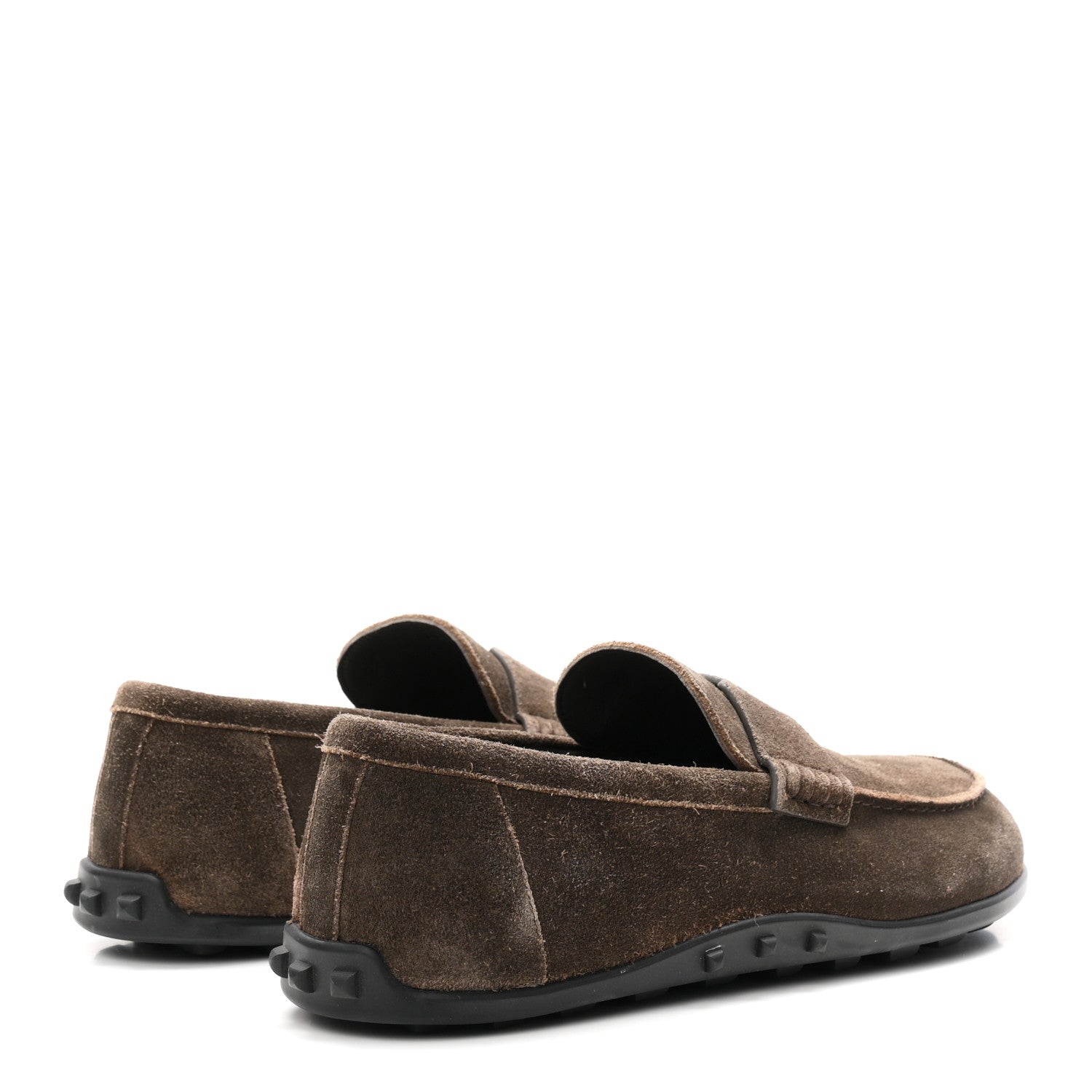 Hermes Suede Calfskin Mens Lazy Loafers 42 Ecorce 5 of 11