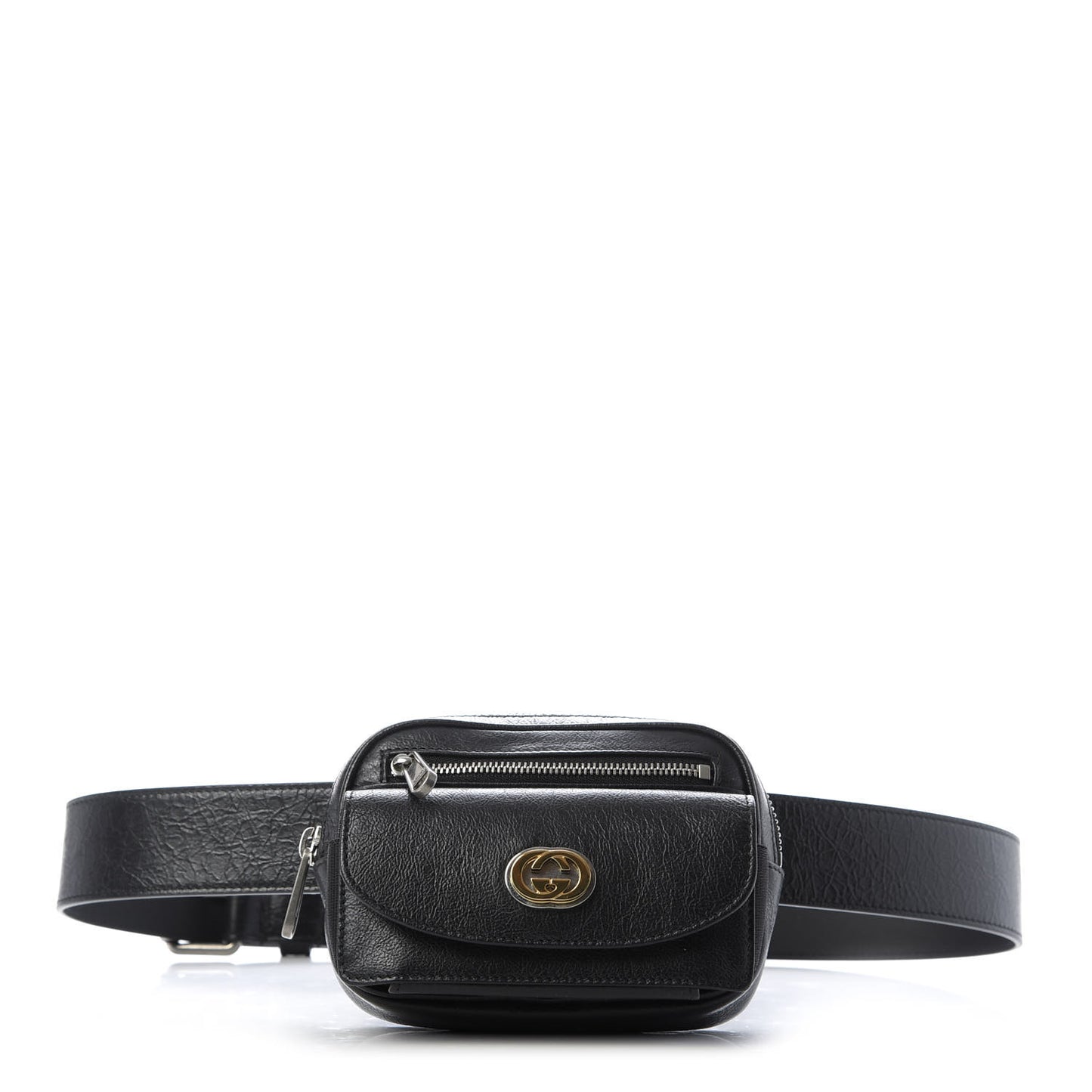 Fluffy Calfskin Mini Morpheus Belt Bag 90 36 Black