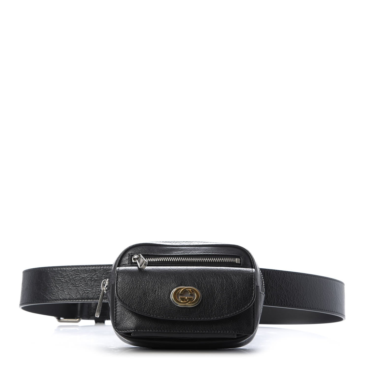 Gucci Fluffy Calfskin Mini Morpheus Belt Bag 90 36 Black 1 of 9