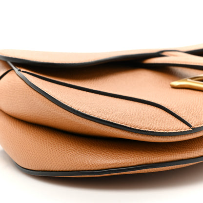 Christian Dior Grained Calfskin Saddle Bag Camello 9 of 11