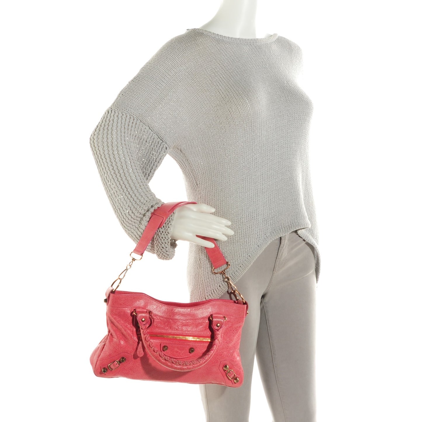 Agneau Giant 12 Rose Gold Hardware First Grenadine