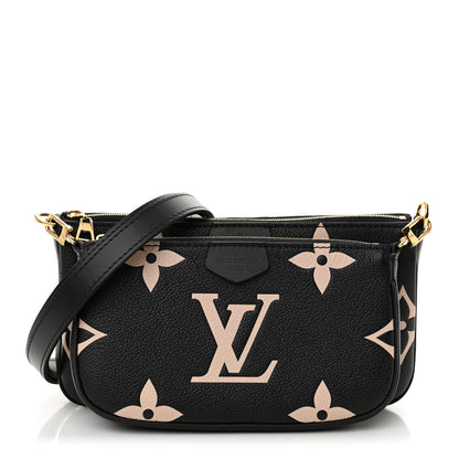 Louis Vuitton Empreinte Monogram Giant Multi Pochette Accessories Black Beige 1 of 9