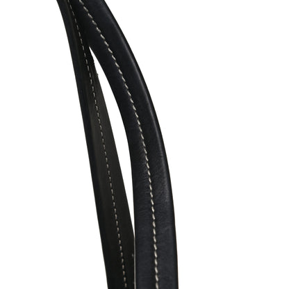 Prada Soft Calfskin Nylon Buckle Shoulder Bag Black 15 of 15