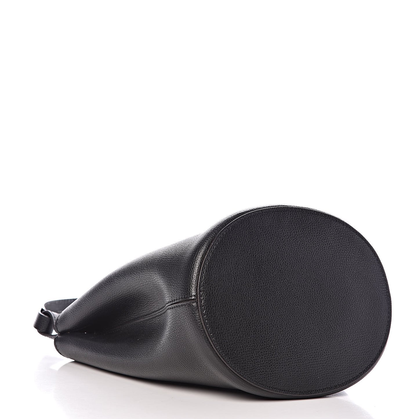 London Grainy Calfskin Small Lorne Bucket Crossbody Black