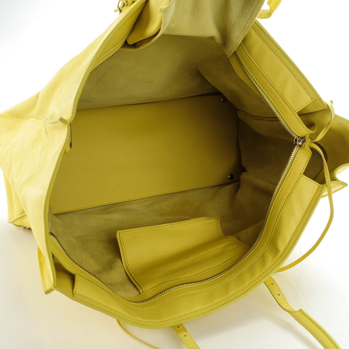 Veau Papier A4 Tote Jaune Poussin