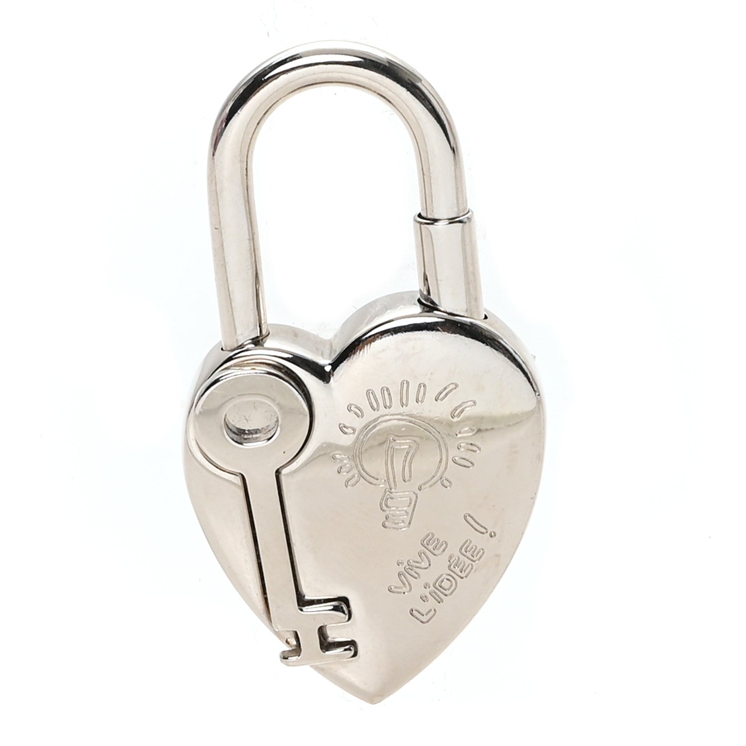 Hermes Palladium Annee De La Fantaisie Heart Cadena Lock 1 of 3