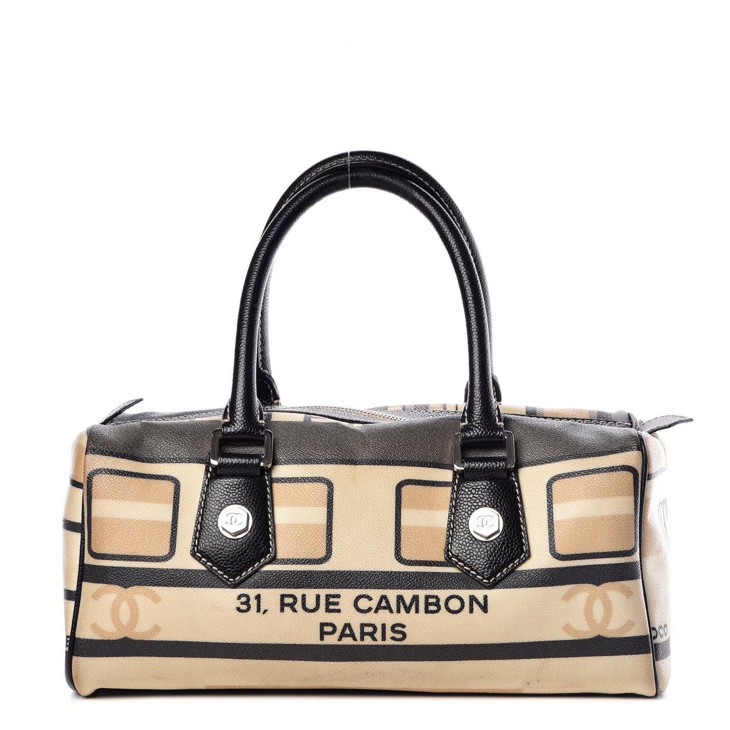 Coated Canvas Le Train Boston Bag