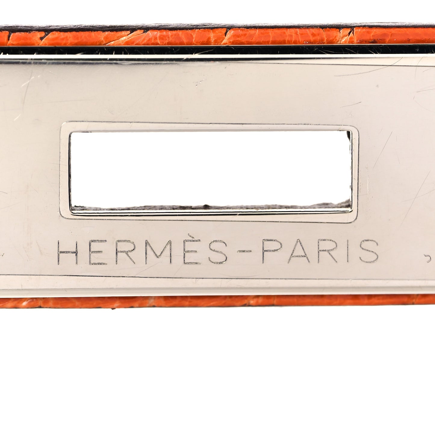 Shiny Niloticus Crocodile Horseshoe Birkin 30 Vert Emeraude Orange Miel