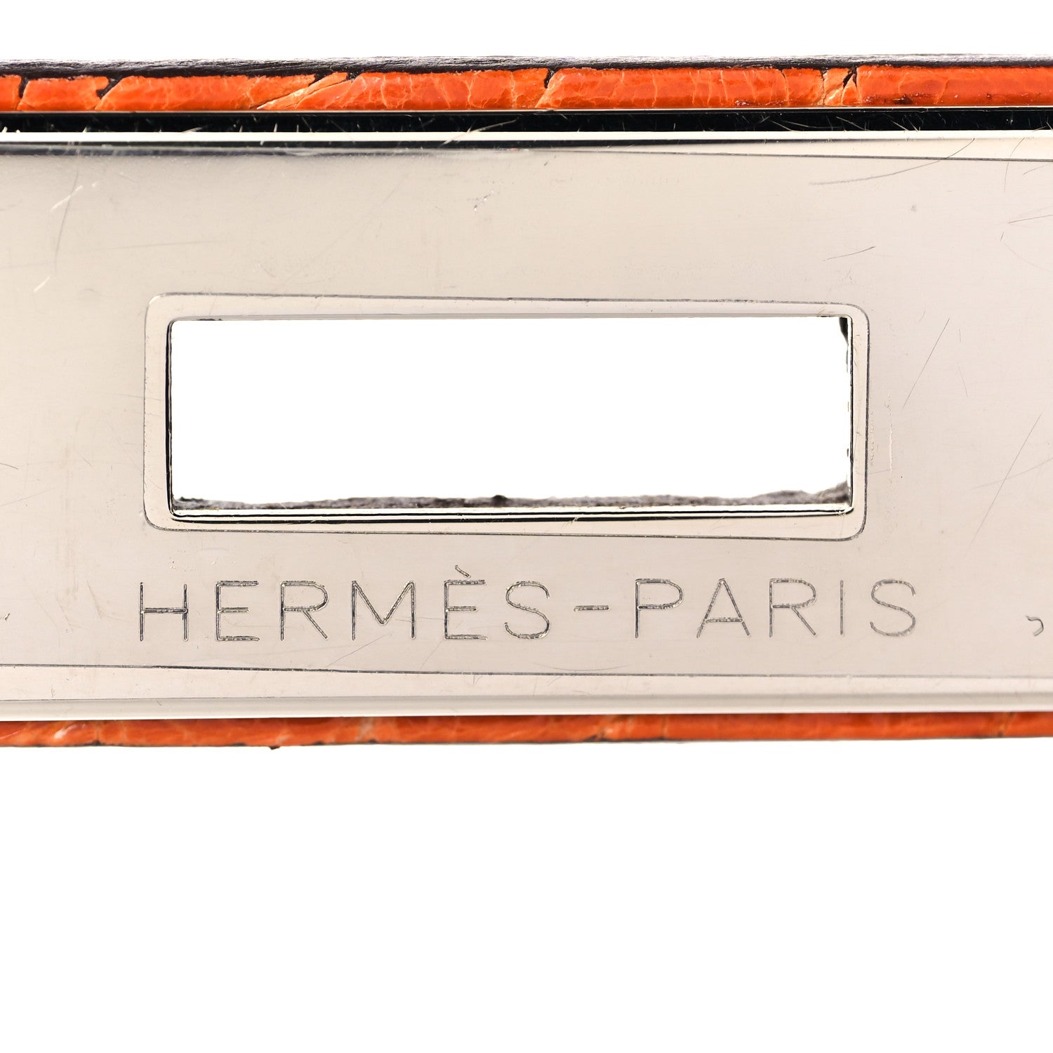 Hermes Shiny Niloticus Crocodile Horseshoe Birkin 30 Vert Emeraude Orange Miel 31 of 35