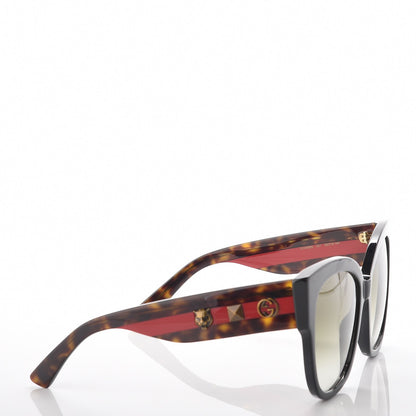 Gucci Square Frame Web Sunglasses GG0059S Black 6 of 9