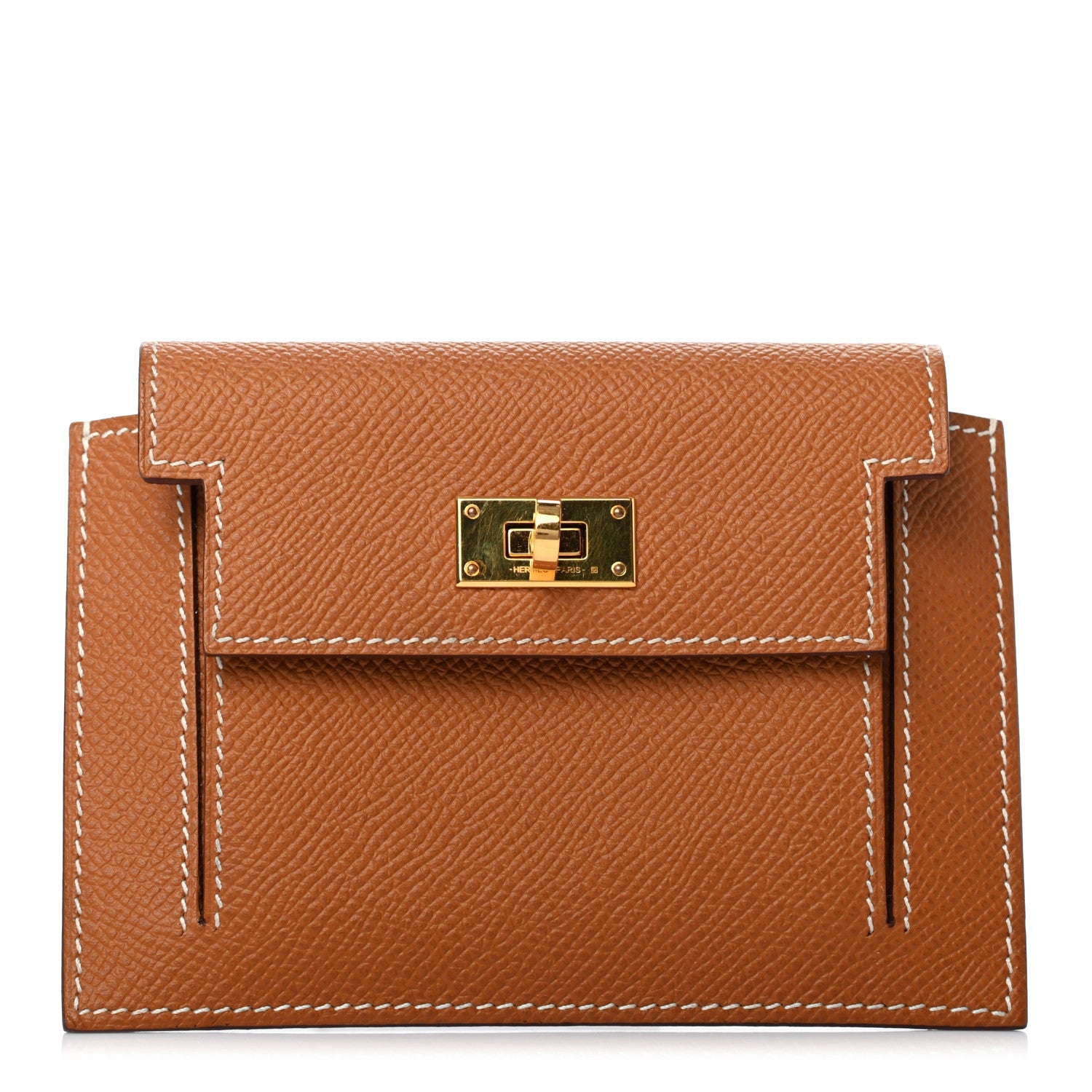 Hermes Epsom Kelly Pocket Compact Wallet Gold 1 of 7