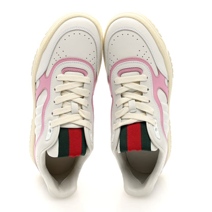 Gucci Calfskin Womens Re-Web Sneakers 39.5 White Pink 5 of 8