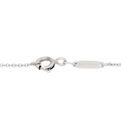 Tiffany 18K White Rose Gold Diamond 1837 Triple Interlocking Circles Pendant Necklace 4 of 5