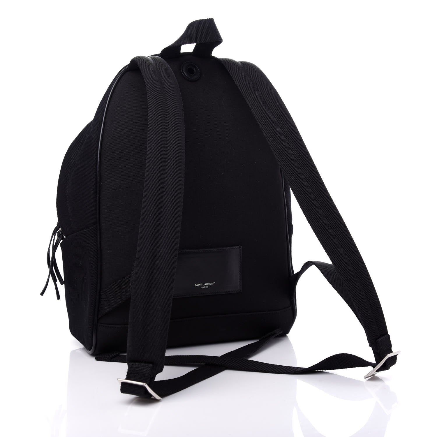 Saint Laurent Canvas Signature Heaven Embroidered Mini City Backpack Black 3 of 11