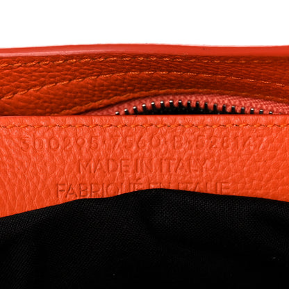 Balenciaga Grained Calfskin Classic Silver Hardware Mini City Orange 6 of 10