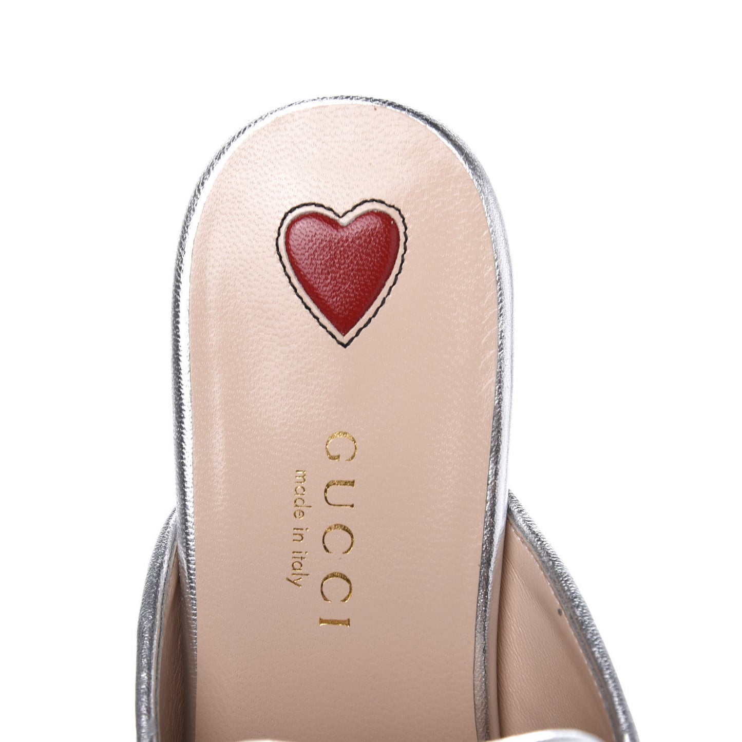 Glitter Womens Princetown Slippers 35.5 Silver