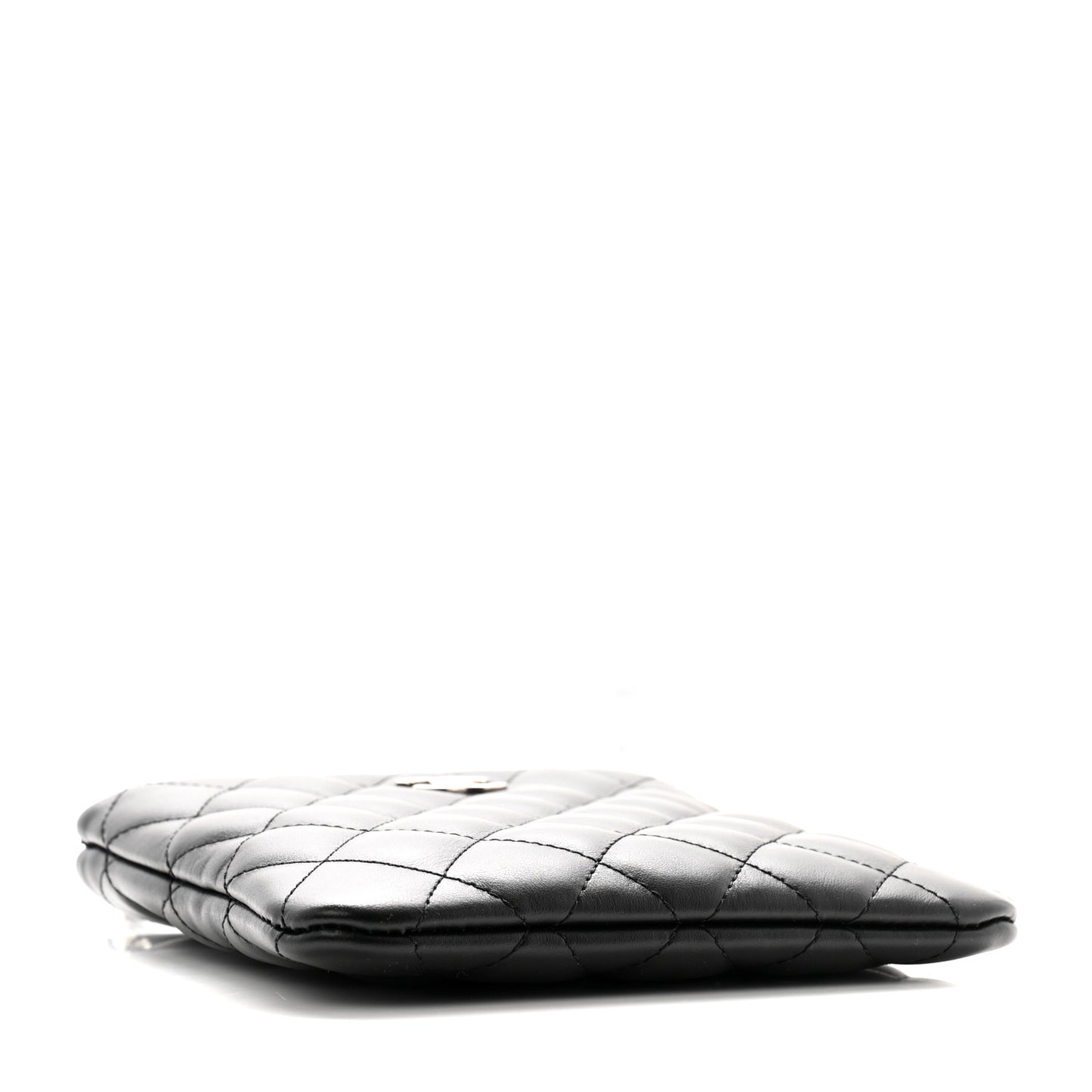 Lambskin Quilted Crossbody Bag Black