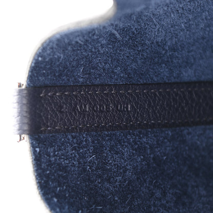 Hermes Taurillon Clemence Swift Eclat Picotin Lock 22 MM Bleu Nuit Bleu Electrique 7 of 12