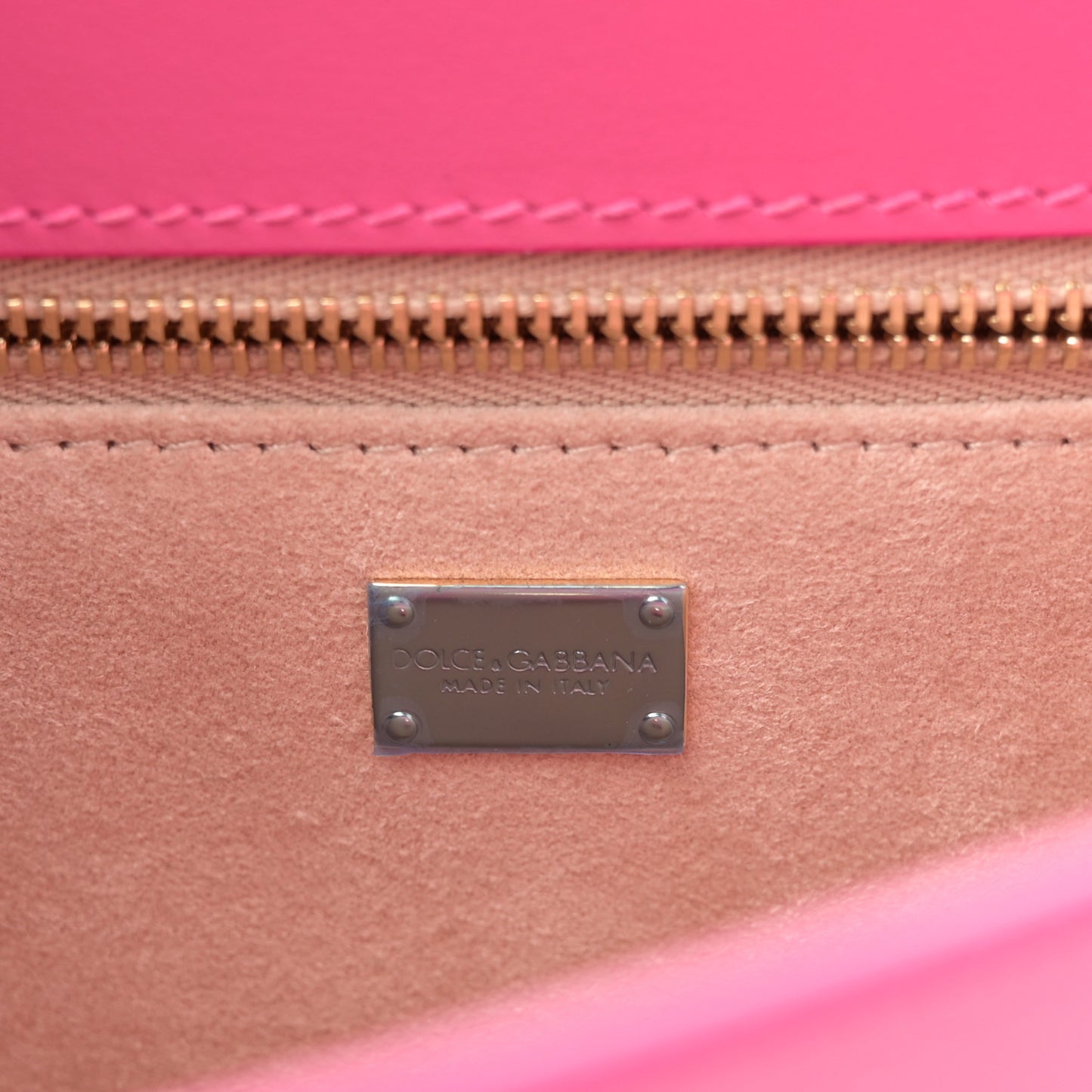 Calfskin DG Logo Flap Crossbody Bag Glicine
