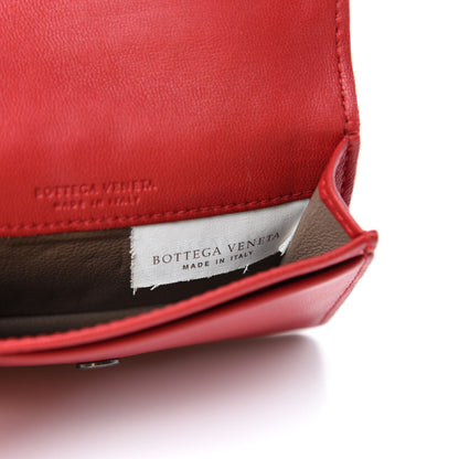 Bottega Veneta Nappa Intrecciato Card Holder China Red 7 of 8