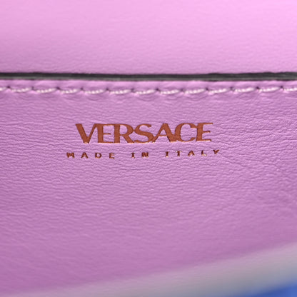 Versace Grained Calfskin Small La Medusa Top Handle Bag Lapis 6 of 9