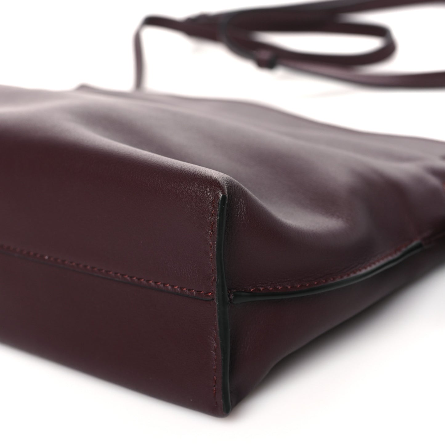 Calfskin Mini Flamenco Knot Clutch Prune