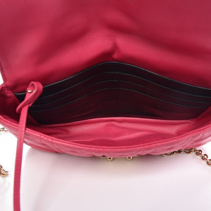 Christian Dior Lambskin Cannage Miss Dior Promenade Pouch Fuchsia 5 of 8