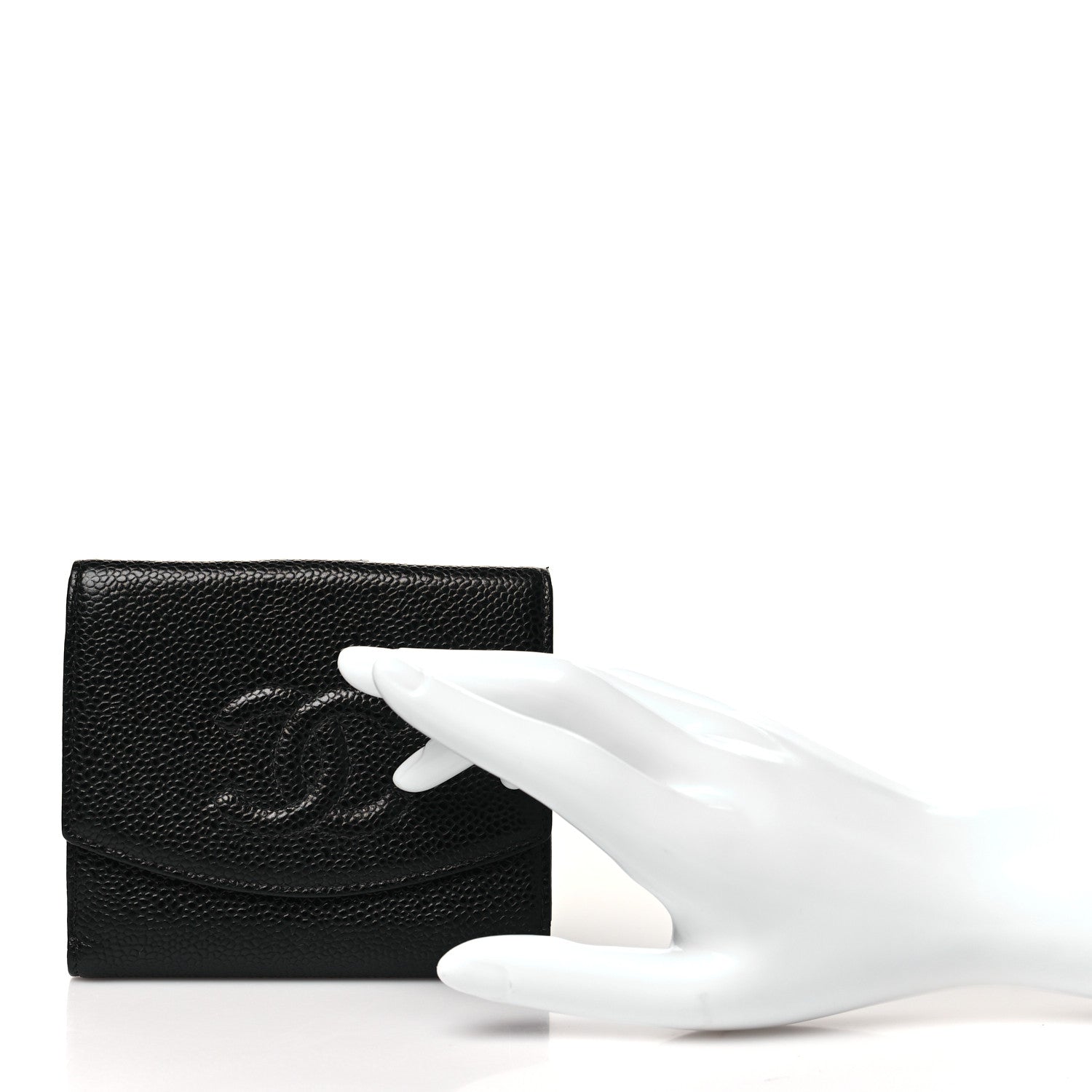 Chanel Caviar Timeless CC Flap Wallet Black 2 of 10