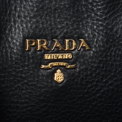 Prada Vitello Daino Shopping Tote Black 6 of 8