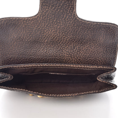 Gucci Guccissima New Pelham Clutch Dark Brown 5 of 8