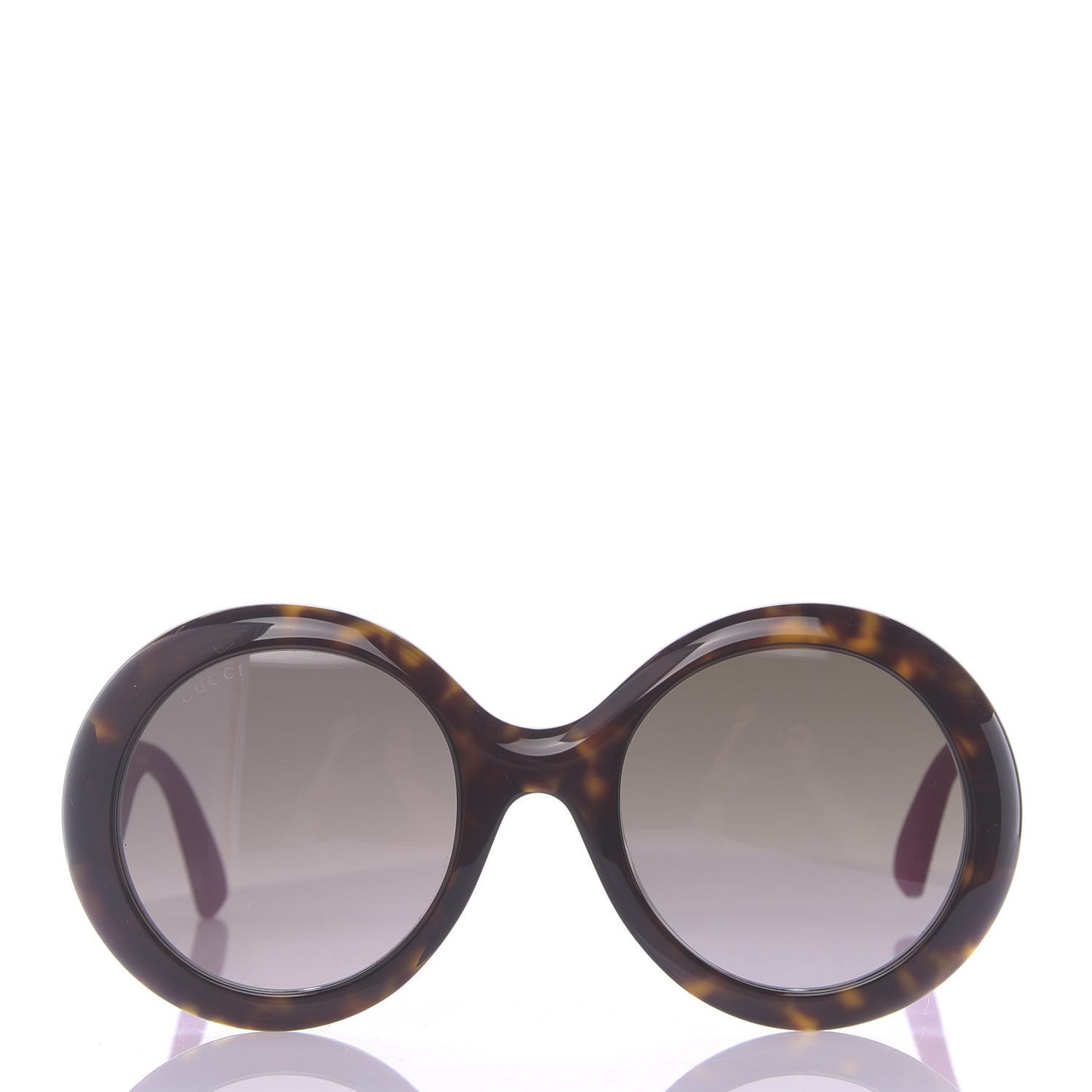 Acetate Round GG0101S Glitter Sunglasses Havana Pink