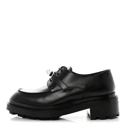 Hermes Glossed Calfskin First Oxford 39 Black 1 of 9