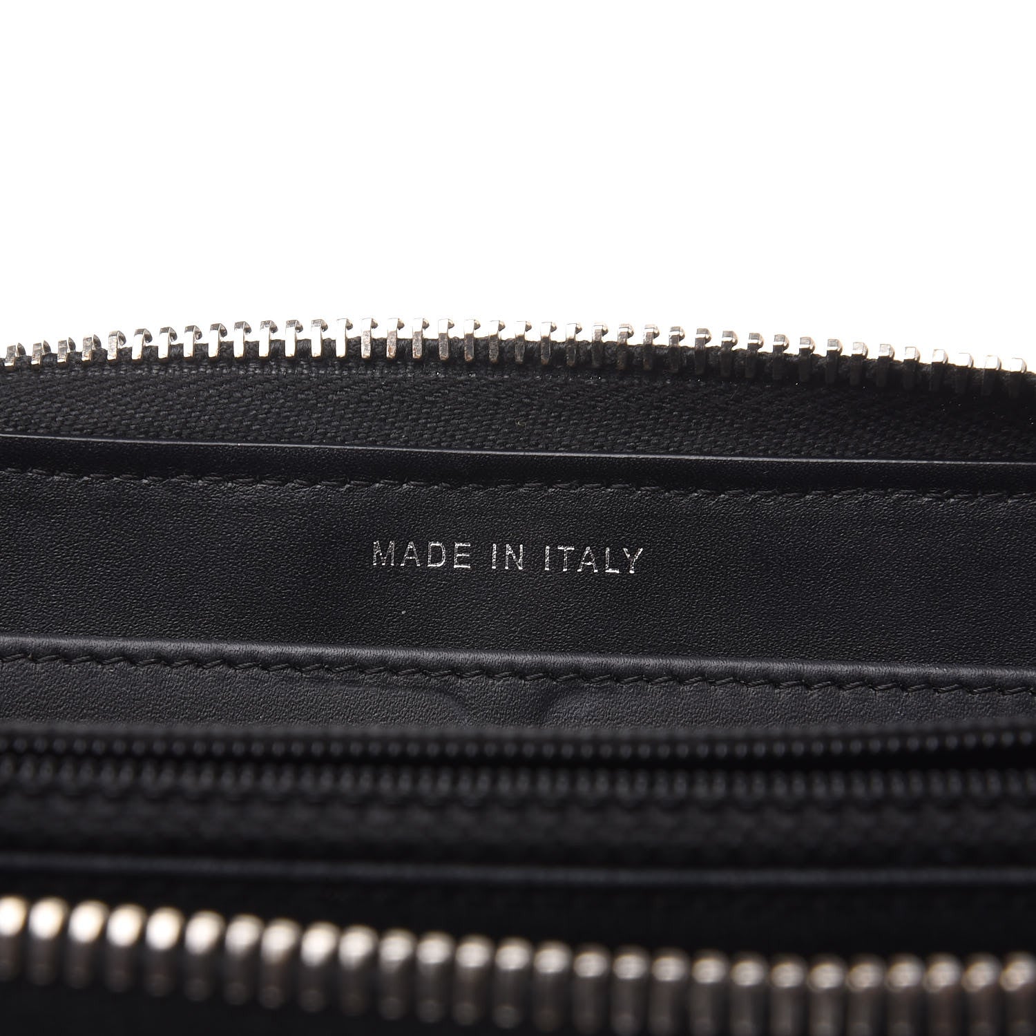 Chanel Patent Chevron Zip Around Wallet Black 7 of 10