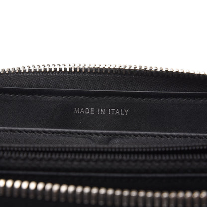 Chanel Patent Chevron Zip Around Wallet Black 7 of 10