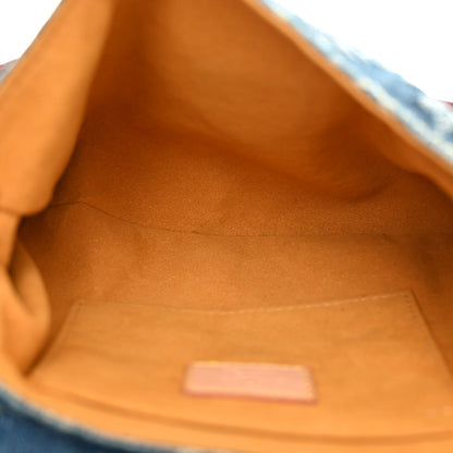 Louis Vuitton Monogram Denim Mini Pleaty Blue 5 of 9
