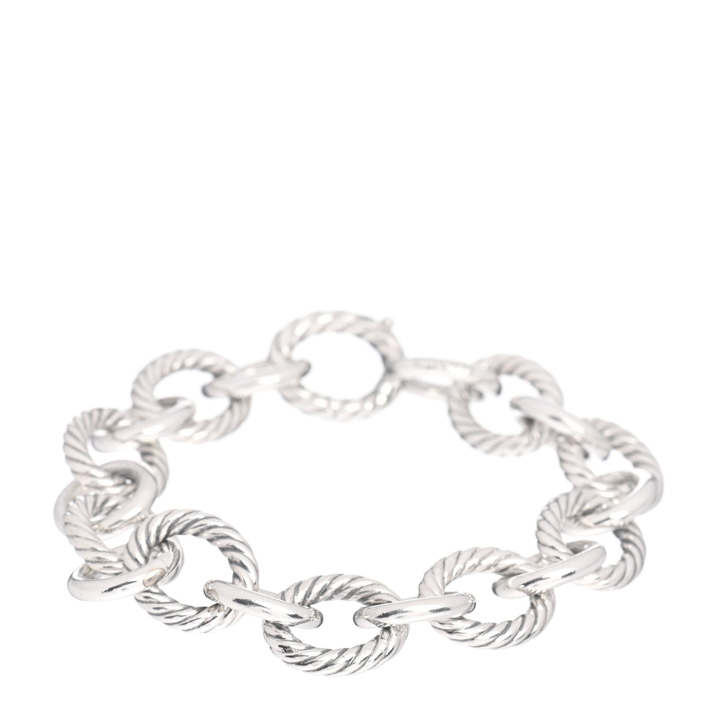 Sterling Silver 12mm Large Oval Link Bracelet
