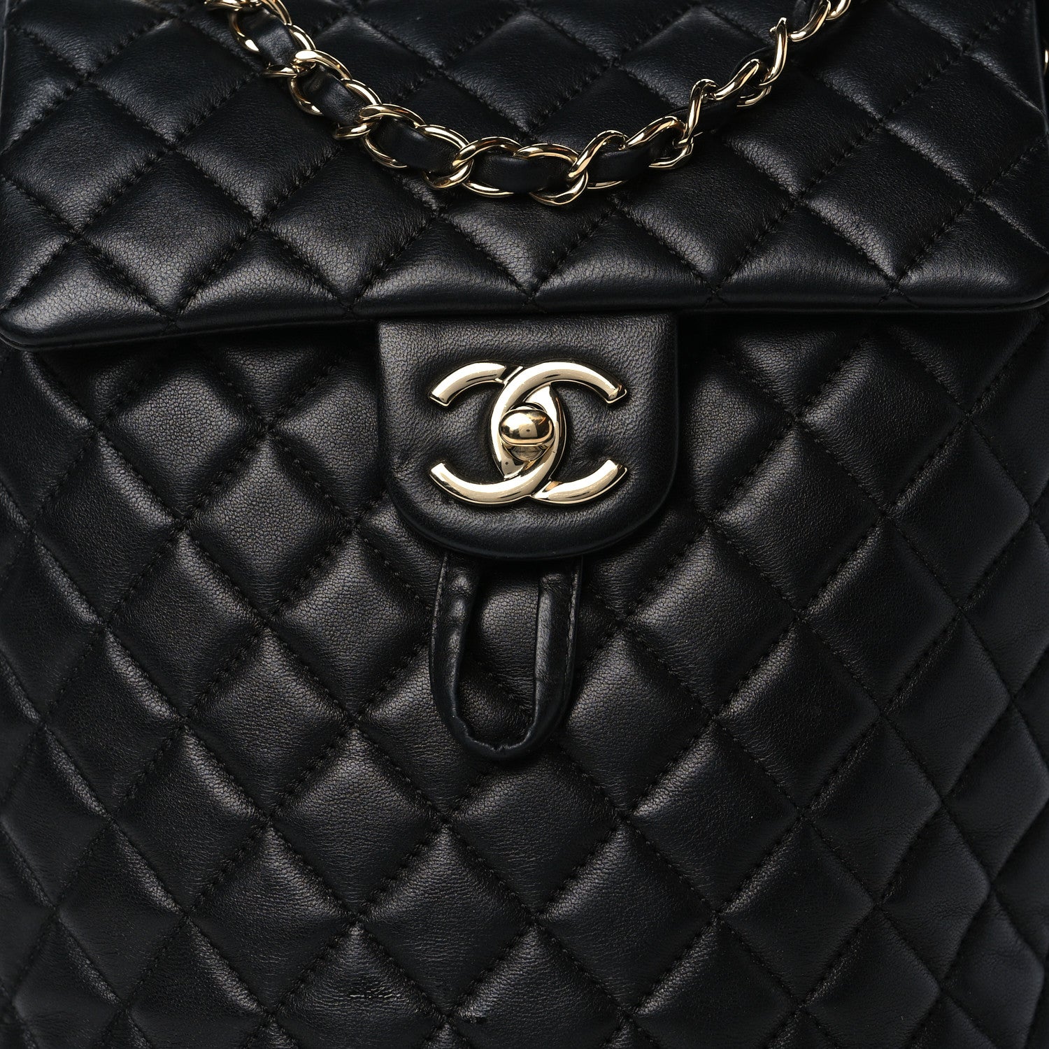 Chanel Lambskin Quilted Small Urban Spirit Backpack Black 22 of 28