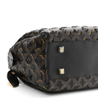 Louis Vuitton Monogram Sequins Eclipse Speedy 28 Black 9 of 10