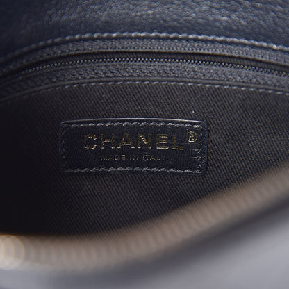 Chanel Shiny Calfskin Goatskin Quilted Medium Coco Curve Messenger Flap Black 6 of 12