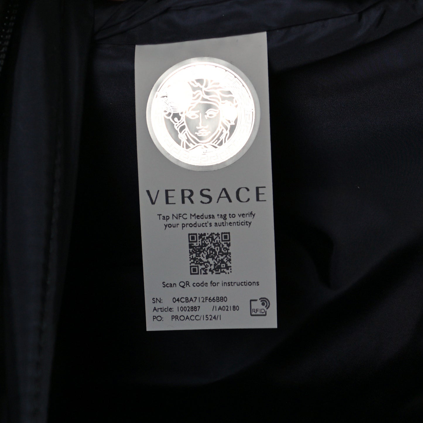 Nylon La Greca Logo Backpack Black
