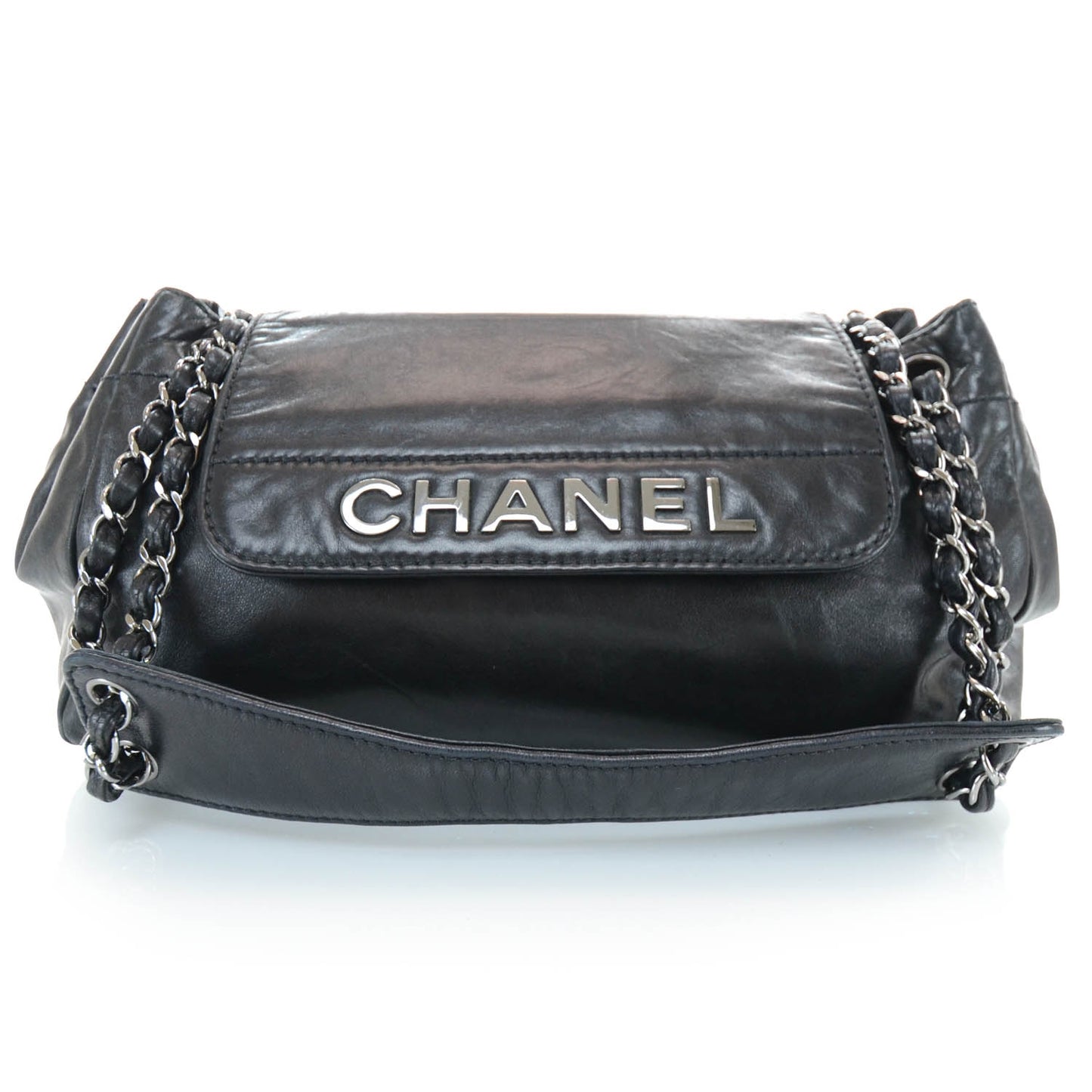 Lambskin Rock N Chic Shoulder Bag Black