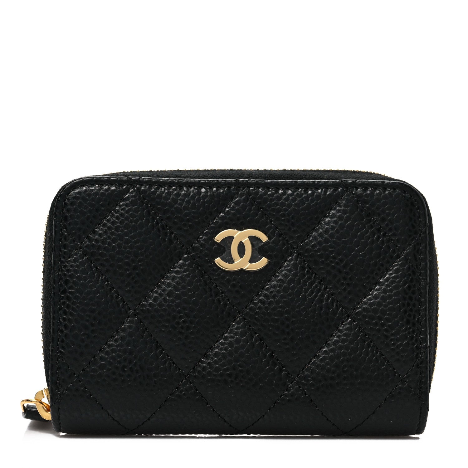 Chanel Caviar Quilted Classic Zipped Coin Purse Black 1 of 8
