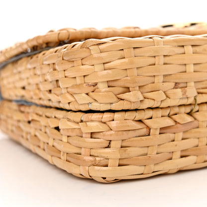 Gucci Glazed Wicker Small Cestino Shoulder Bag Natural 9 of 16