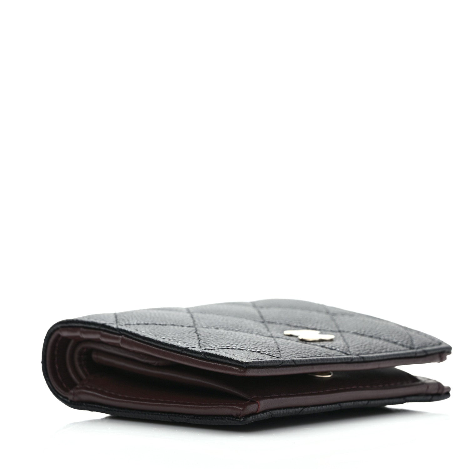 Chanel Caviar Quilted Compact Bifold Wallet Black 4 of 7