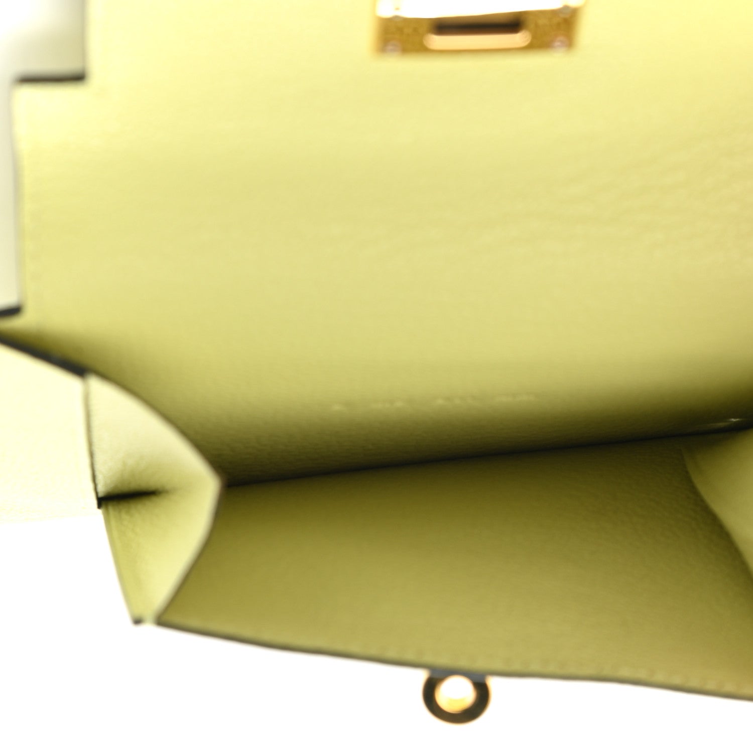 Hermes Chevre Mysore Kelly Pocket Compact Wallet Jaune Bourgeon 5 of 8