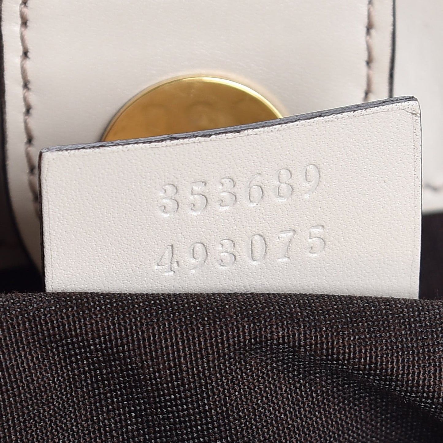 Monogram Medium Scarlett Studded Tote Off White